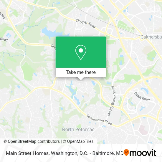 Main Street Homes map