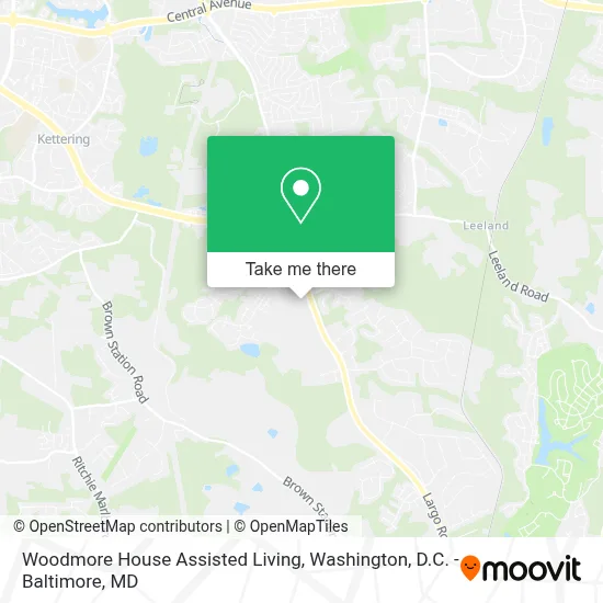 Woodmore House Assisted Living map