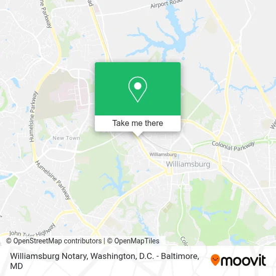 Williamsburg Notary map