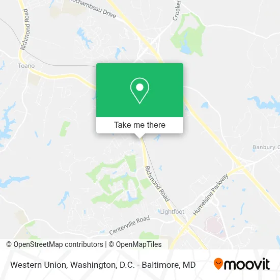 Western Union map