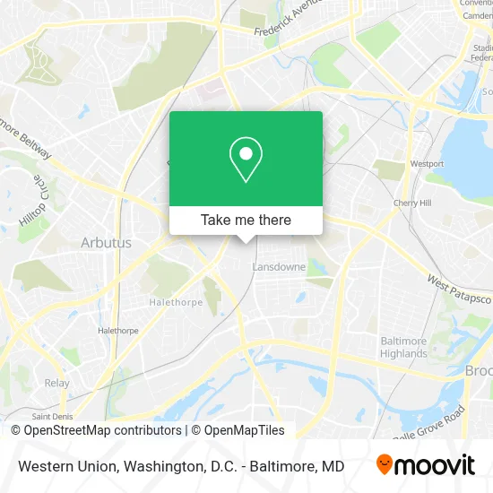 Western Union map