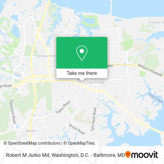 Robert M Jurko Md map