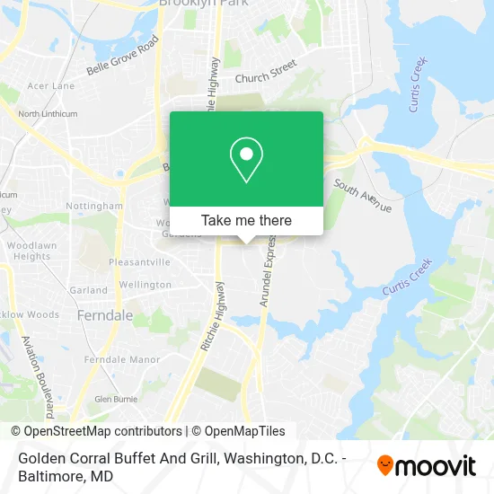 Golden Corral Buffet And Grill map