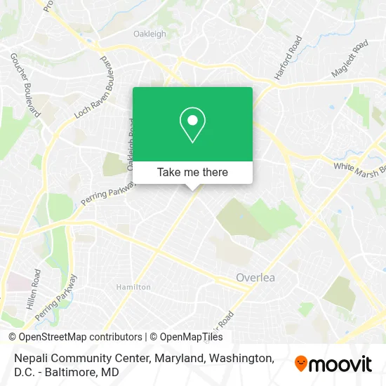 Nepali Community Center, Maryland map