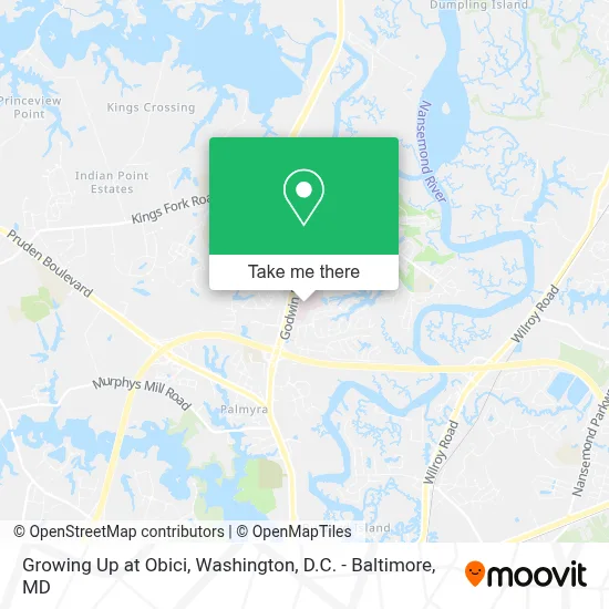 Growing Up at Obici map