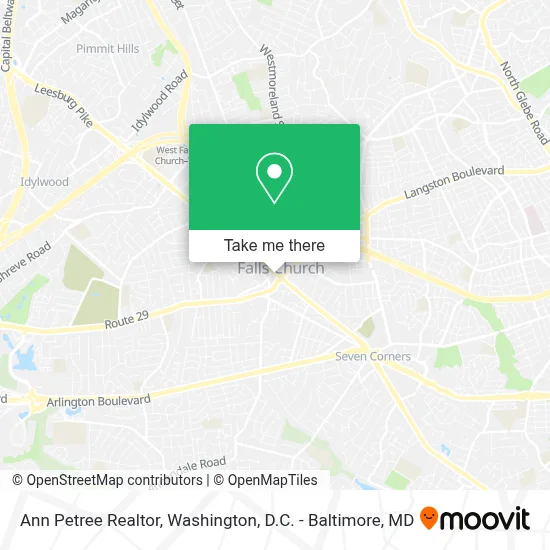 Ann Petree Realtor map