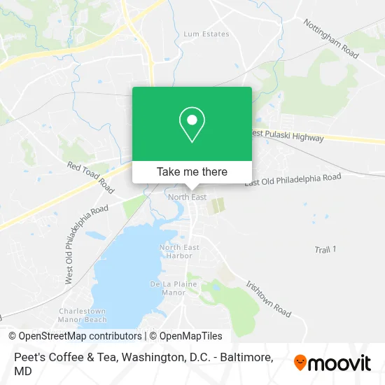 Peet's Coffee & Tea map