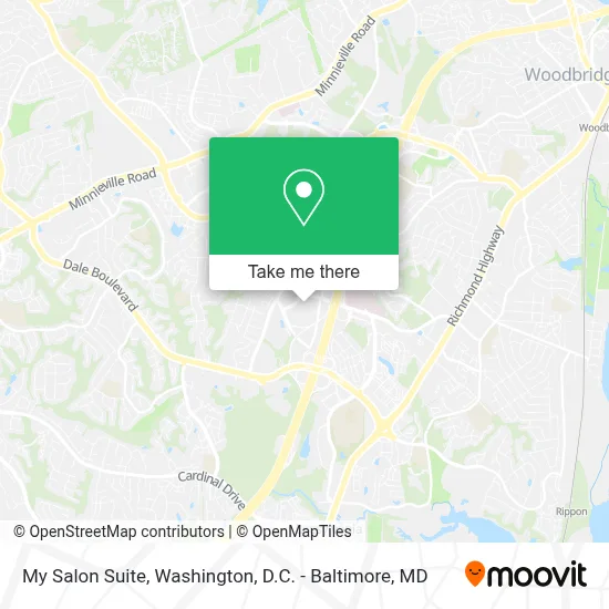 My Salon Suite map