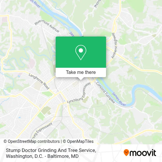 Stump Doctor Grinding And Tree Service map