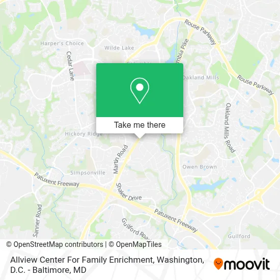 Allview Center For Family Enrichment map