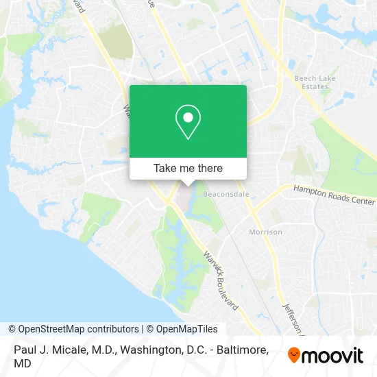 Paul J. Micale, M.D. map