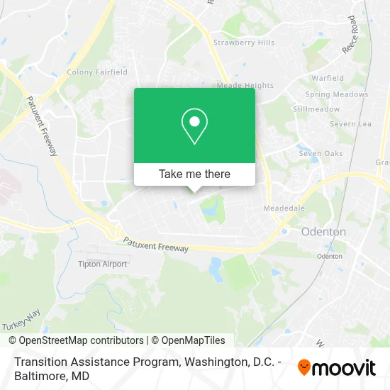 Transition Assistance Program map