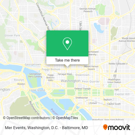 Mer Events map