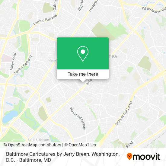 Baltimore Caricatures by Jerry Breen map