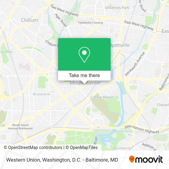 Western Union map
