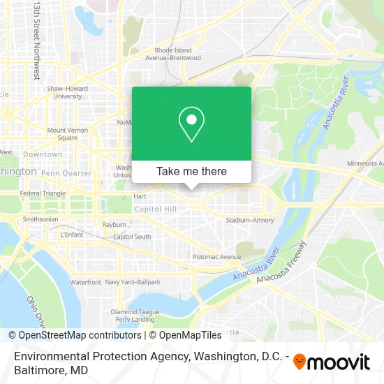 Environmental Protection Agency map