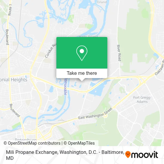 Mili Propane Exchange map