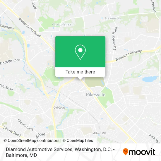 Diamond Automotive Services map