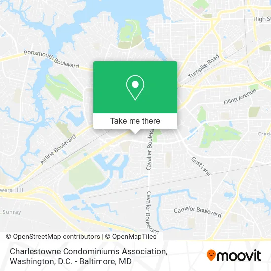 Charlestowne Condominiums Association map