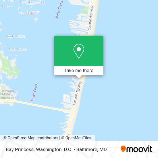 Bay Princess map