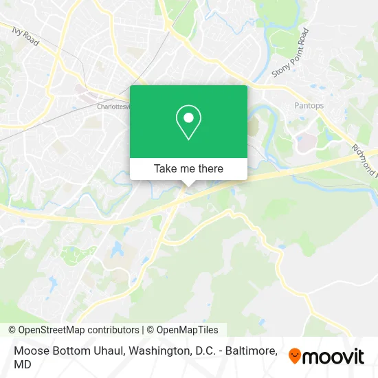 Moose Bottom Uhaul map