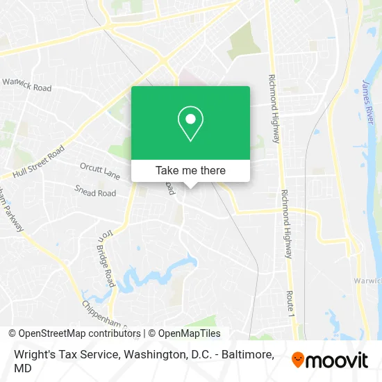 Wright's Tax Service map