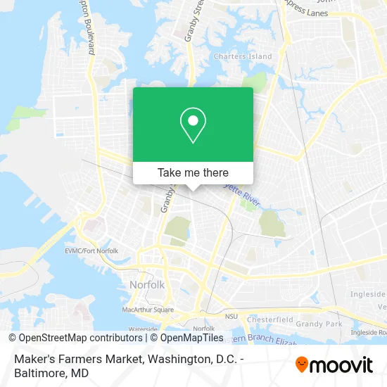 Maker's Farmers Market map