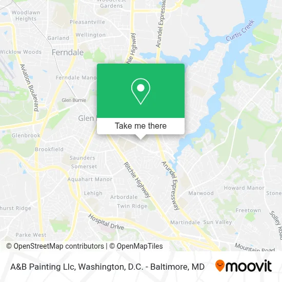 A&B Painting Llc map