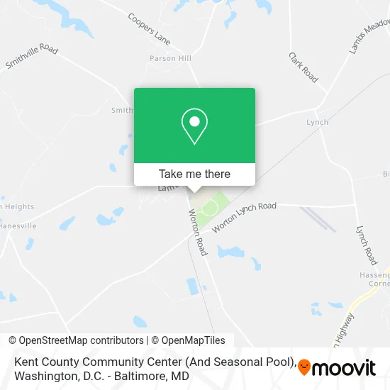 Kent County Community Center (And Seasonal Pool) map