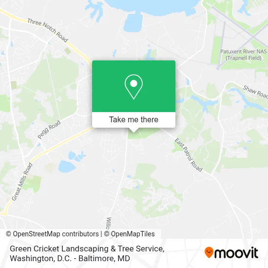 Green Cricket Landscaping & Tree Service map