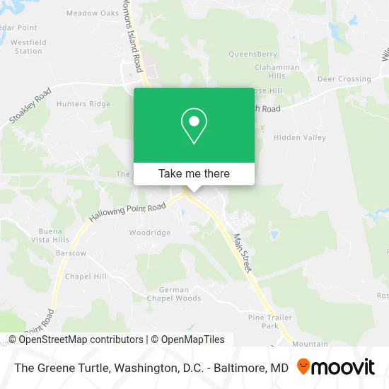 The Greene Turtle map
