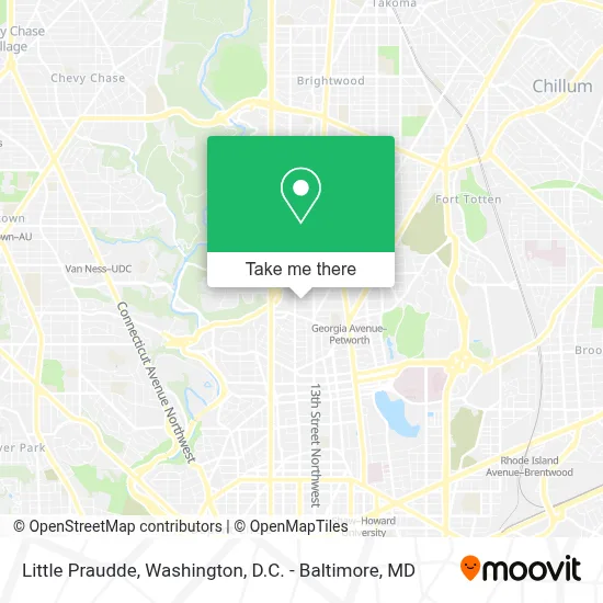 Little Praudde map