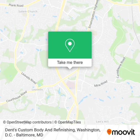 Dent's Custom Body And Refinishing map