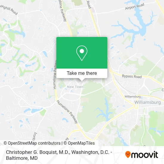 Christopher G. Boquist, M.D. map