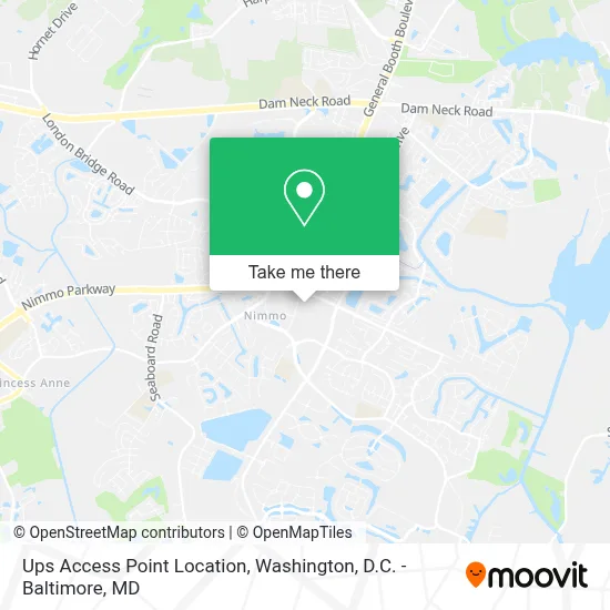 Ups Access Point Location map