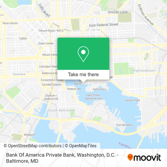 Bank Of America Private Bank map