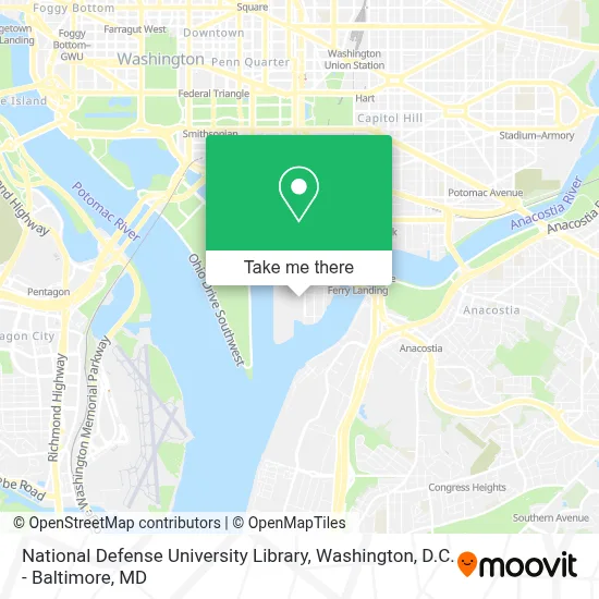 National Defense University Library map