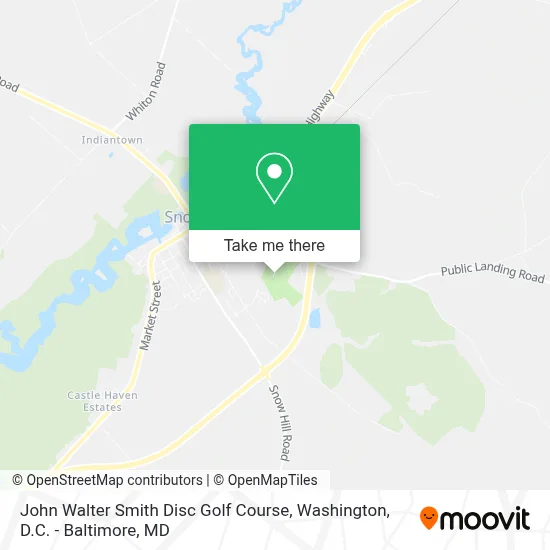 John Walter Smith Disc Golf Course map