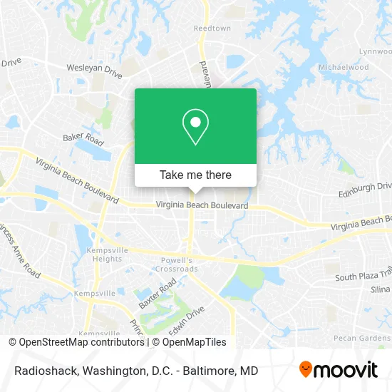 Radioshack map