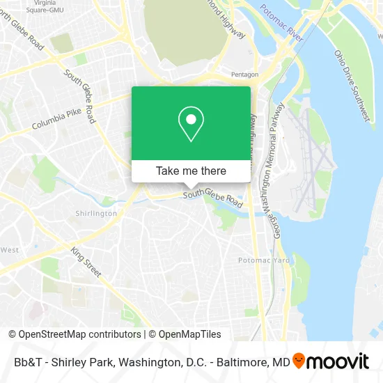 Bb&T - Shirley Park map