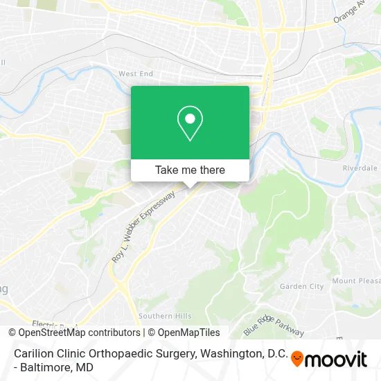 Carilion Clinic Orthopaedic Surgery map