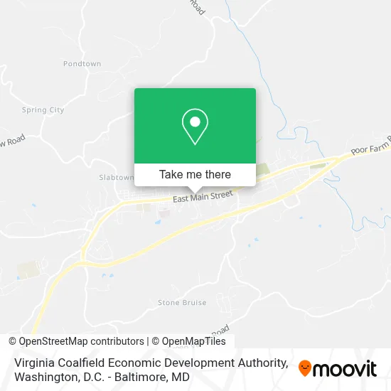 Virginia Coalfield Economic Development Authority map