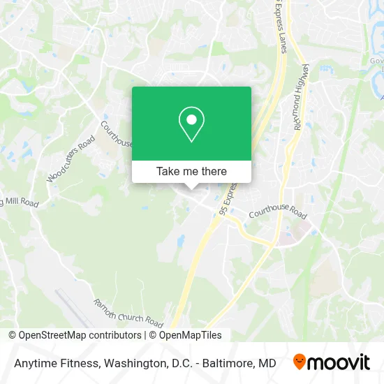 Anytime Fitness map