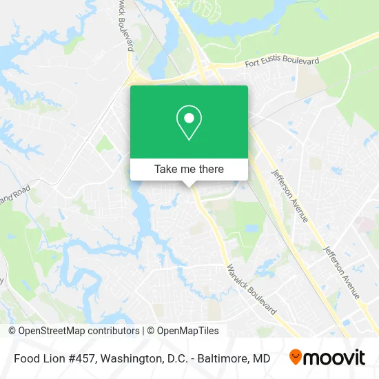 Food Lion #457 map