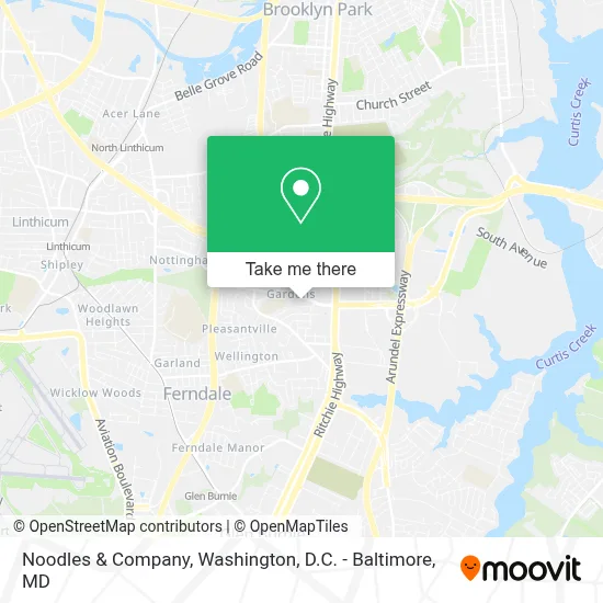 Noodles & Company map