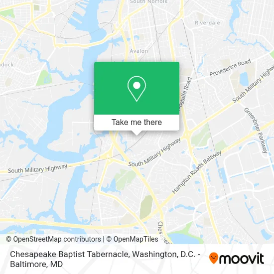 Chesapeake Baptist Tabernacle map
