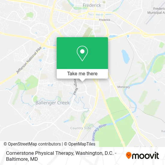 Cornerstone Physical Therapy map