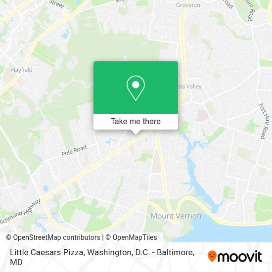 Little Caesars Pizza map