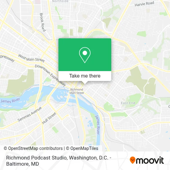 Richmond Podcast Studio map