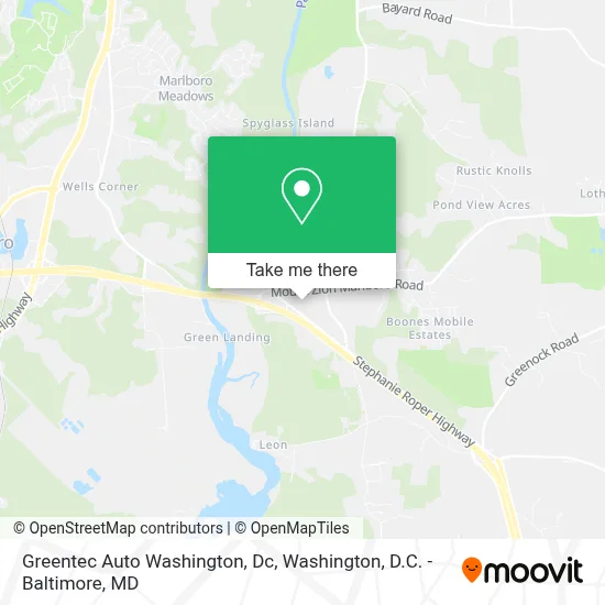 Greentec Auto Washington, Dc map